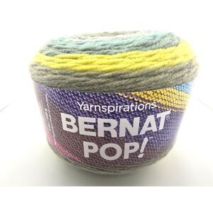 Bernat Pop Variegated Yarn Cake Radical Botanical Green Yellow 280 Yds. Rated 4